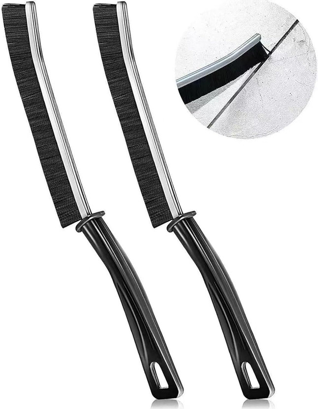 Flipkart Flipkart SmartBuy Hard Bristle Crevice Tool for Household Use Multifunctional Dead Corner cleaning Microfibre Wet and Dry Brush(Black, 2 Units) - Flipkart Deal