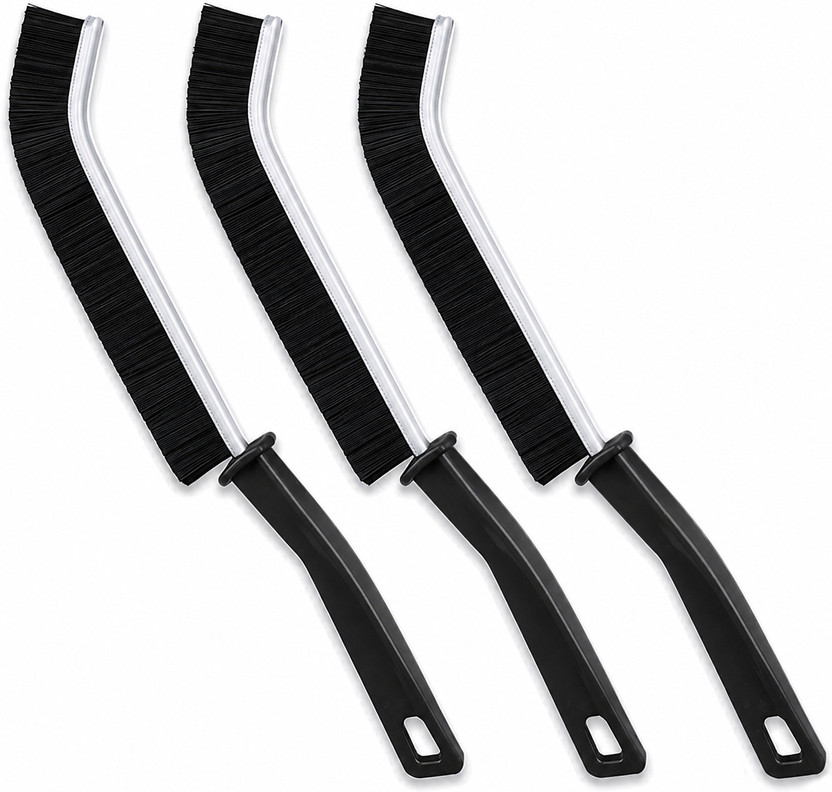 nilkanth nilkanth Hard Bristle Crevice & Gap Cleaning Brush Tool for Home, Kitchen, Bathroom, Plastic Wet and Dry Brush(Black, 3 Units) - Flipkart Deal