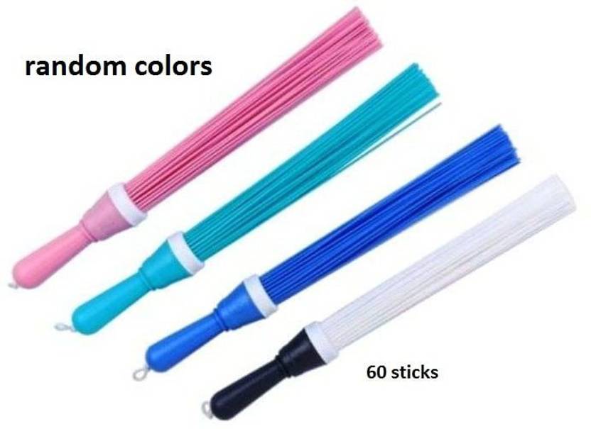 JMT Broom 60 Sticks Plastic Broom jadu for Home and Bathroom Cleaning
