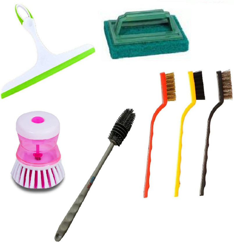 QinPin Bottle Brush Gas Brush Wiper Sink Brush tile brush Wet and Dry Brush Cleaning Brush, Cleaning Wipe, Scrub Pad, Kitchen Wiper