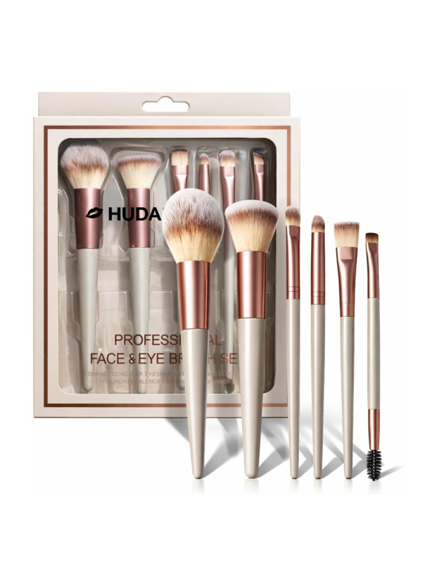 Huda Girl Premium Makeup Brush Set, Professional Beauty Makeup Brushes for Eye & Face(Pack of 6)