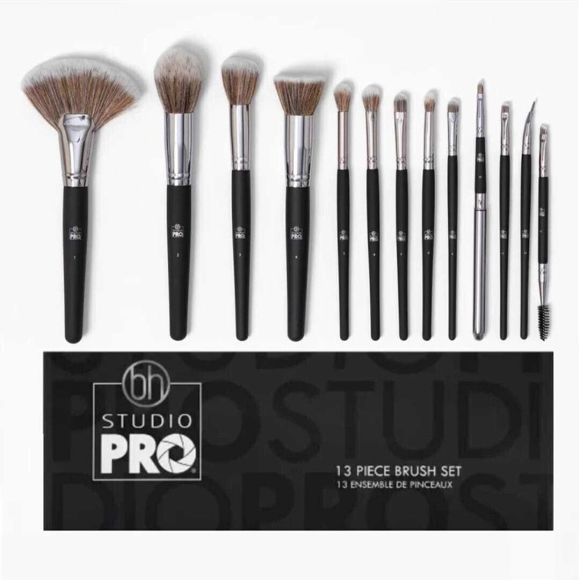 BH STUDIO PRO PROFESSIONNELS MAKEUP BRUSH SET 13 PICS(Pack of 13)