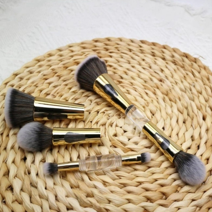shevique 4-in-1 Beauty Brush Set Travel Friendly Makeup Tool(Pack of 1)