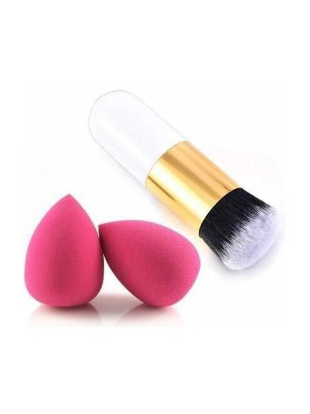 VARFAX VARFAX Round Foundation Makeup Brush 2 Beauty Blender puff Combo(Pack of 1) - Flipkart Deal