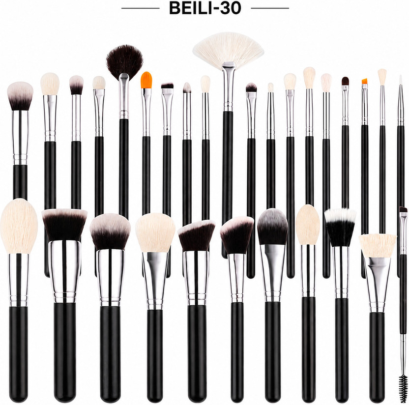 Beili Silky Bristle Makeup Brush Collection(Pack of 30)