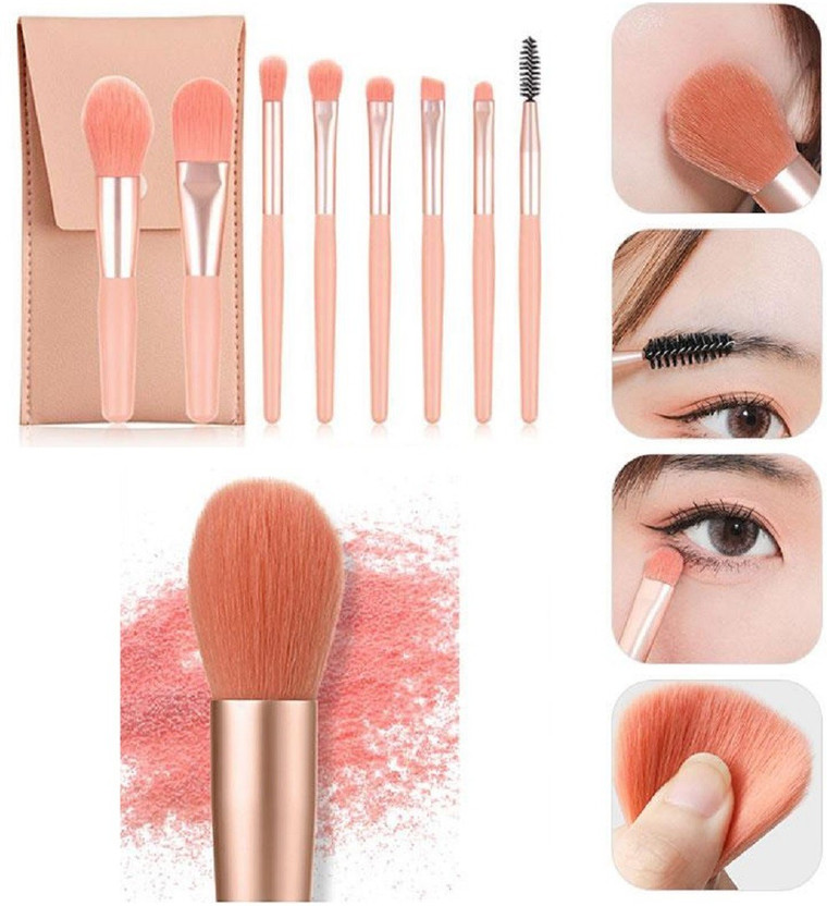 Facejewel Facejewel 8pcs Professional Make Up Brush Set Buffer Powder Eyeshadow Makeup Brushes Tools(Pack of 8) - Flipkart Deal