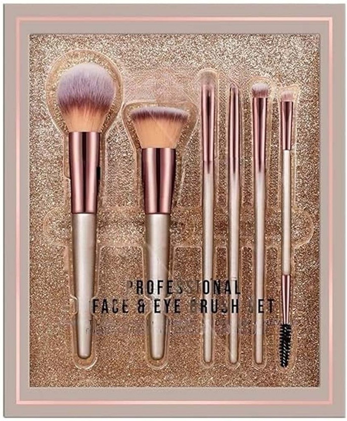 Umasut Makeup Brush Set of 6 | Soft Synthetic Bristles(Pack of 6)