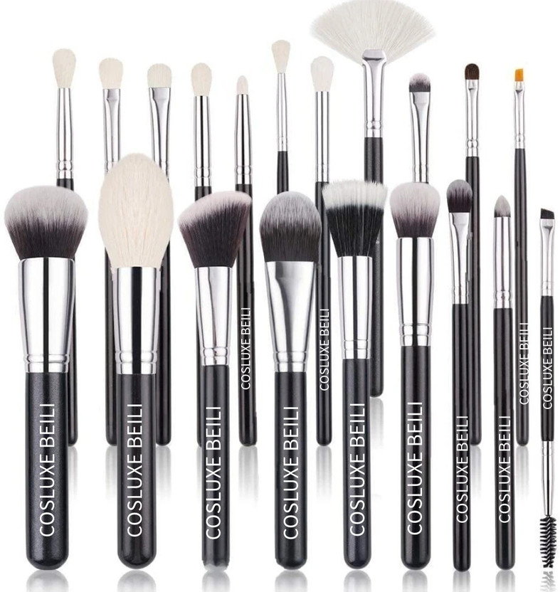 COSLUXE BEILI Beili Makeup brush Set,20Pcs Natural Goat Hair Make Up Brushes Set B-20(Pack of 20)