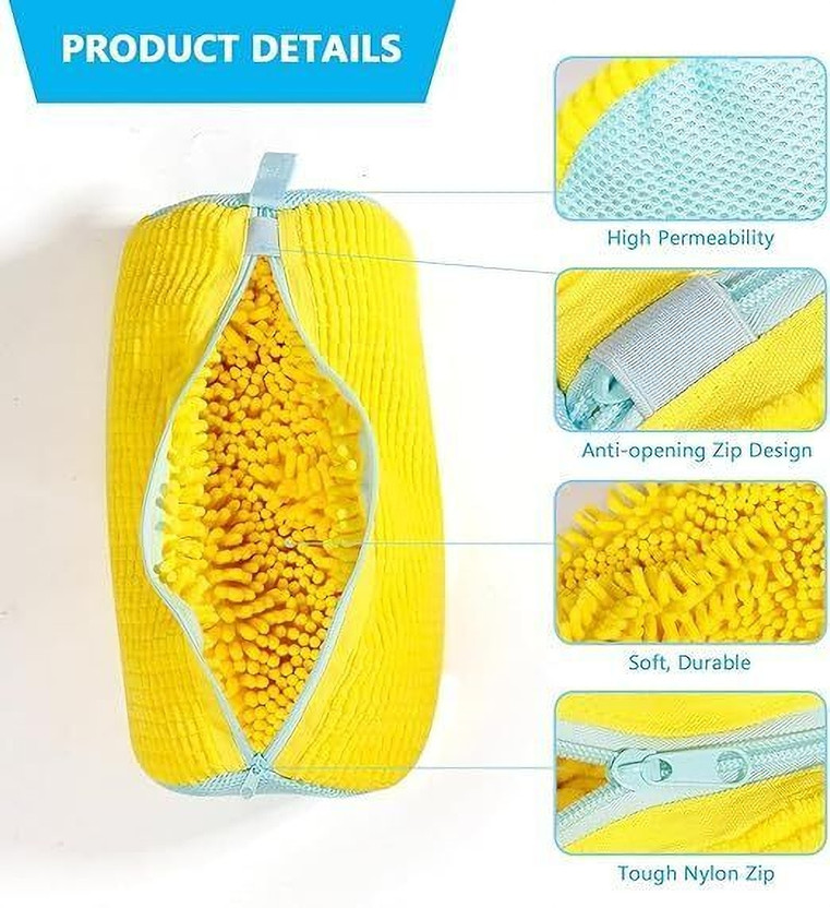 CITYCART 360° Deep Cleaning Laundry Wash Bags Shoe Care Kit(1 ml, Yellow)