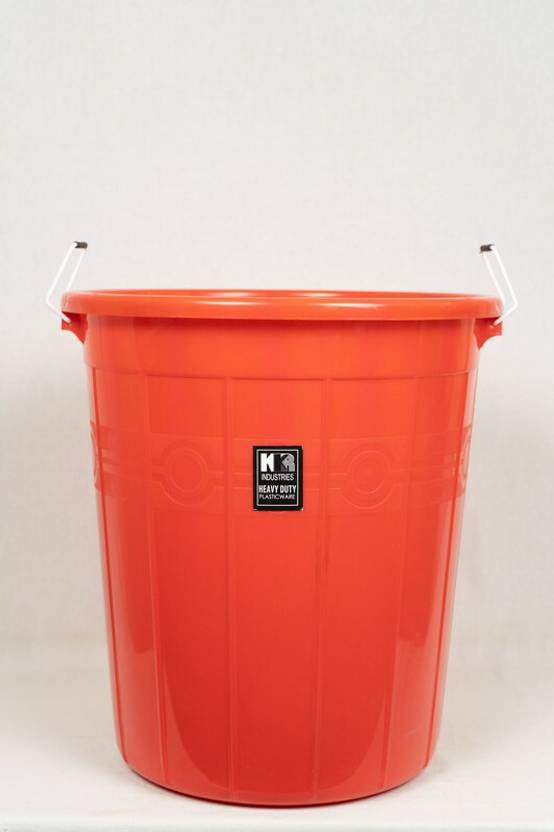 KKR INDUSTRIES Heavy Duty Plastic Storage Bucket 80 Litres ( Red ) 80 L