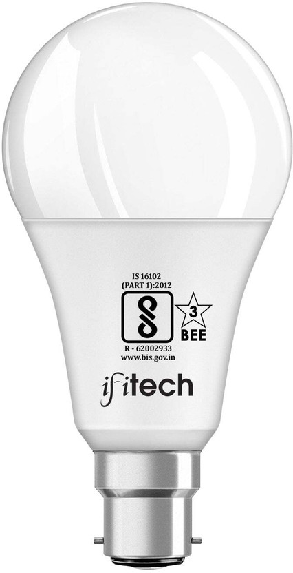 IFITech 5 W Glare Reduction Round B22 LED Bulb(White)
