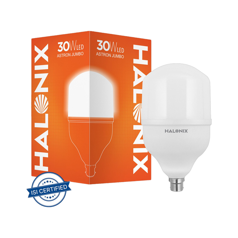 HALONIX 30 W Basic Round B22 LED Bulb(White)