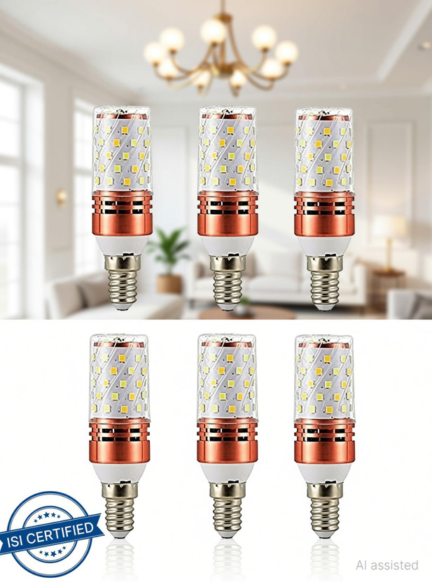 vibunt 4 W Color Changing Arbitrary E14 LED Bulb(White, Pack of 6)