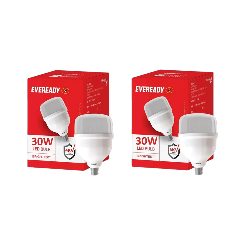 EVEREADY 30 W Basic Standard B22 LED Bulb(White, Pack of 2)