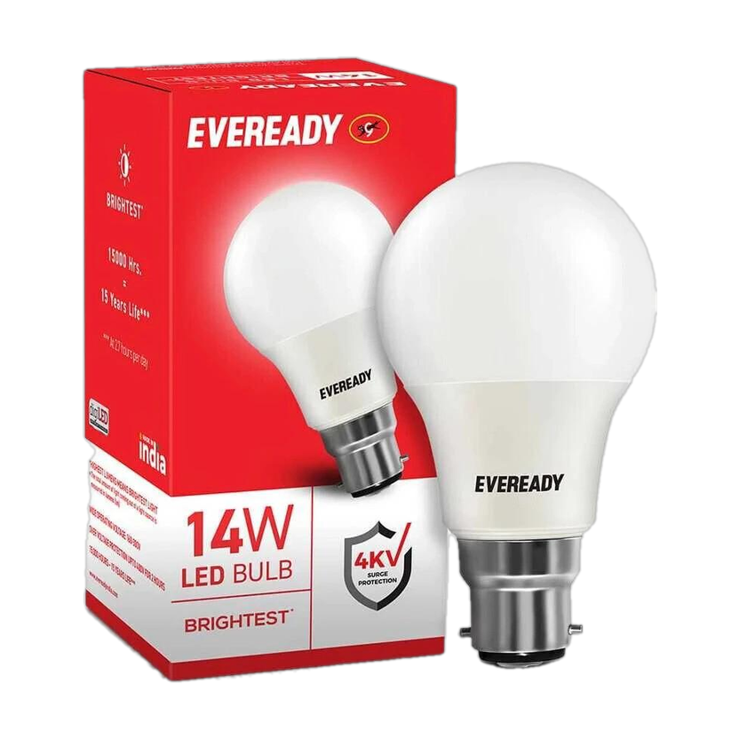 EVEREADY 14 W Basic Round B22 LED Bulb(White)