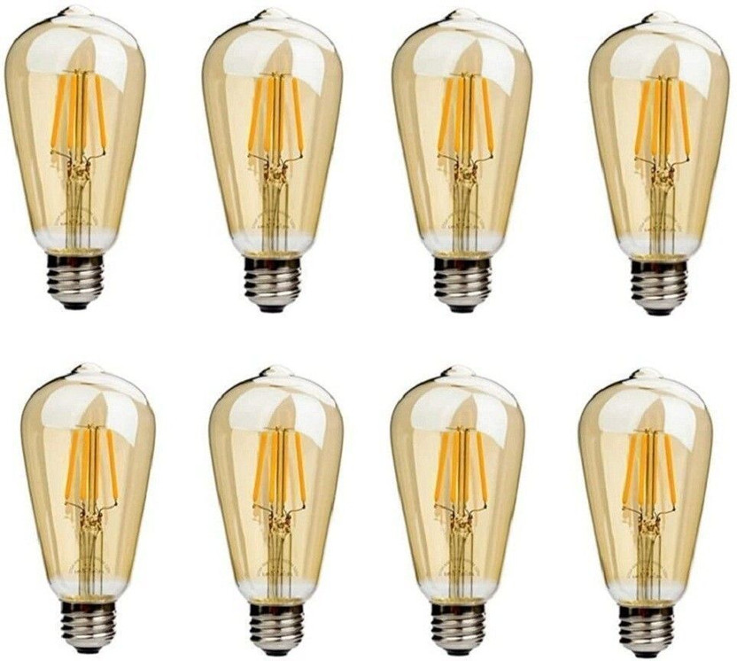 Energia 4 W Basic Standard E27 LED Bulb(Gold, Pack of 8)