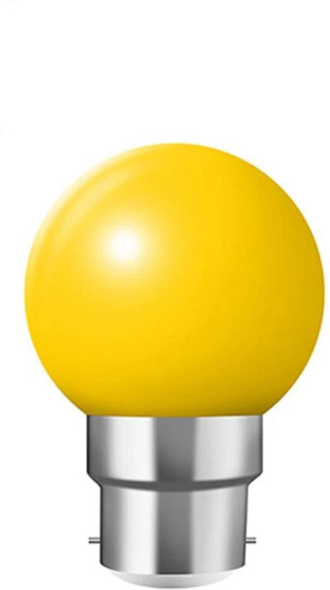 ZOREZA 0.5 W Basic Globe B22 Night Bulb(Yellow)