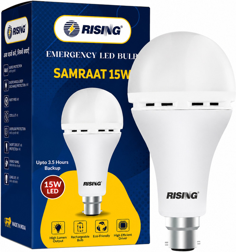 RISING RISING 15 W Inverter Round B22 LED Bulb(White) - Flipkart Deal
