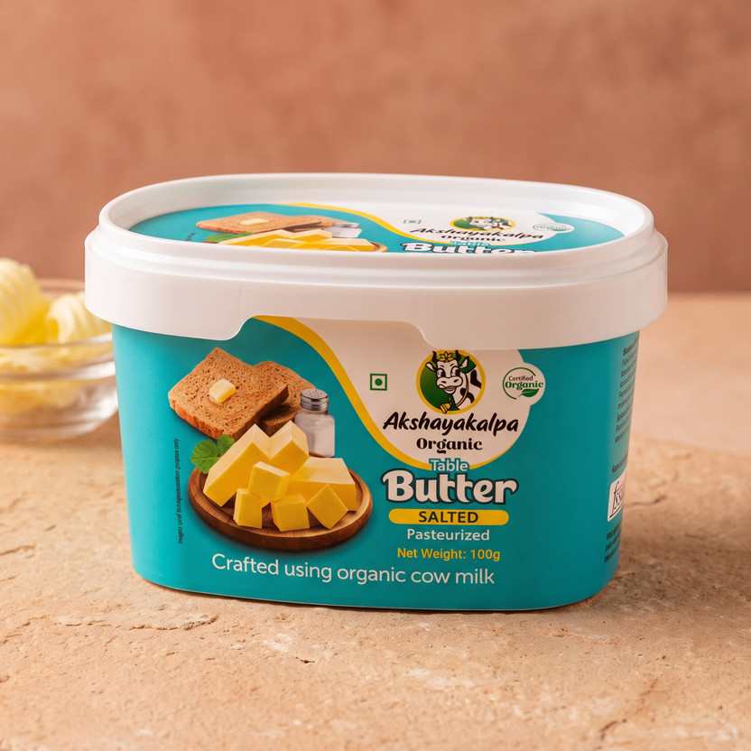 Akshayakalpa Organic Table Salted Butter(100 g)