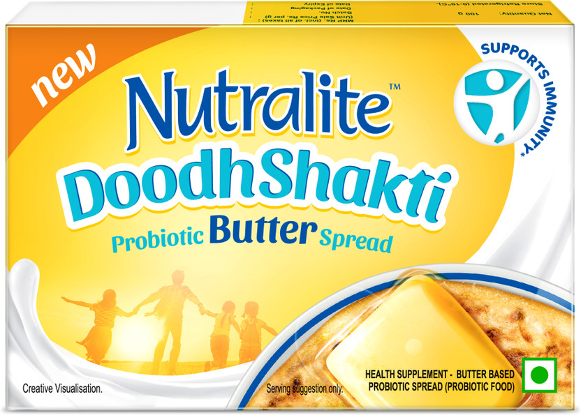 Nutralite Doodhshakti Probiotic|Made from Creamy Milk|Delicious Taste Butter Spread(100 g)
