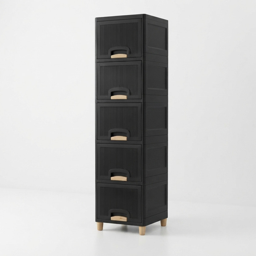 MAXTID Multi Layer Cabinet Storage Storage Box Storage Box(Black)