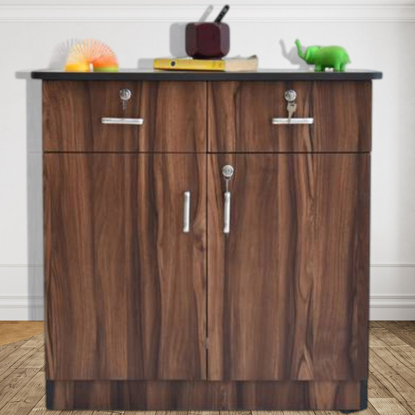 decorwithus Multipurpose Cabinet with Drawers – Filing, Storage, Kitchen, Office & Shoe Rack Engineered Wood Free Standing Cabinet(Finish Color - Walnut, Door Type- Hinged, Pre-assembled)