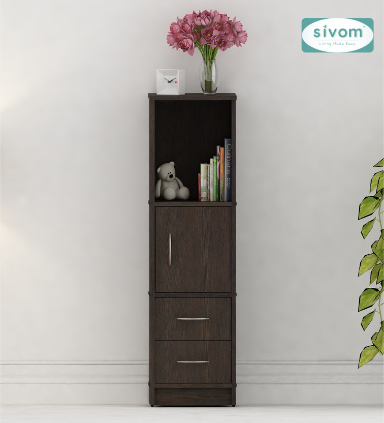 SIVOM Henry Multipurpose Storage Unit/ Engineered Wood Free Standing Cabinet(Finish Color - Dark Wenge, Knock Down)