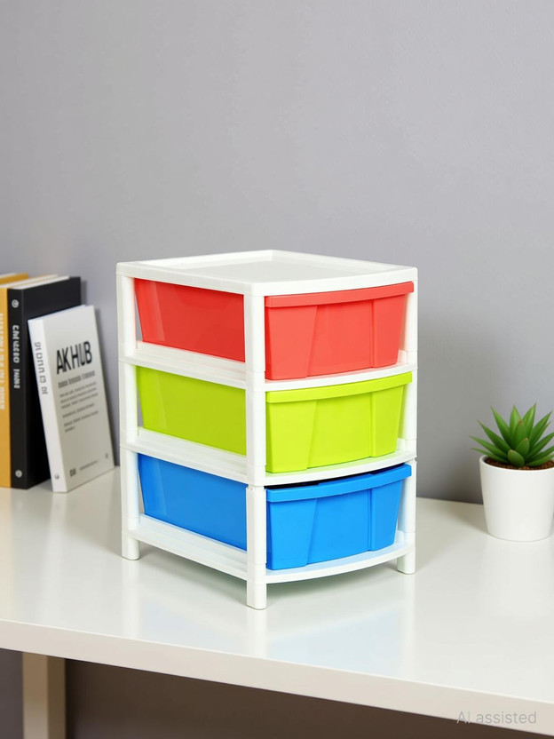 AK HUB Shelf Organizers(Multicolor, Plastic)
