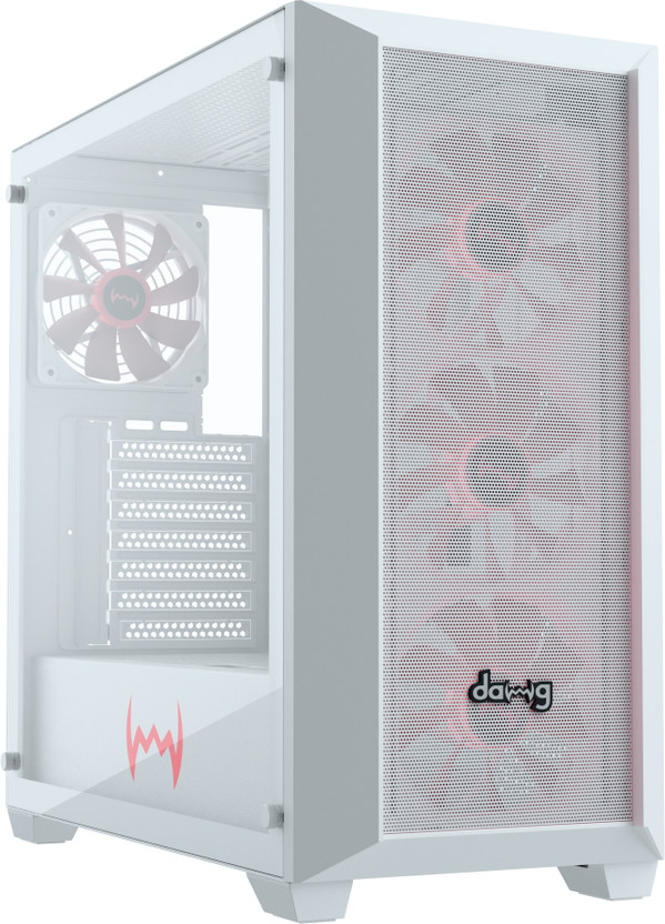 daWg X540 (White) Full Tower Cabinet with USB 2.0 and USB 3.0 Ports Compatible with Gaming Console(White)