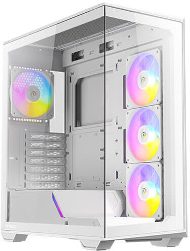 Antec C3-ARGB-White Mid Tower Cabinet with USB 2.0 and USB 3.0 Ports Compatible with Computer(White)