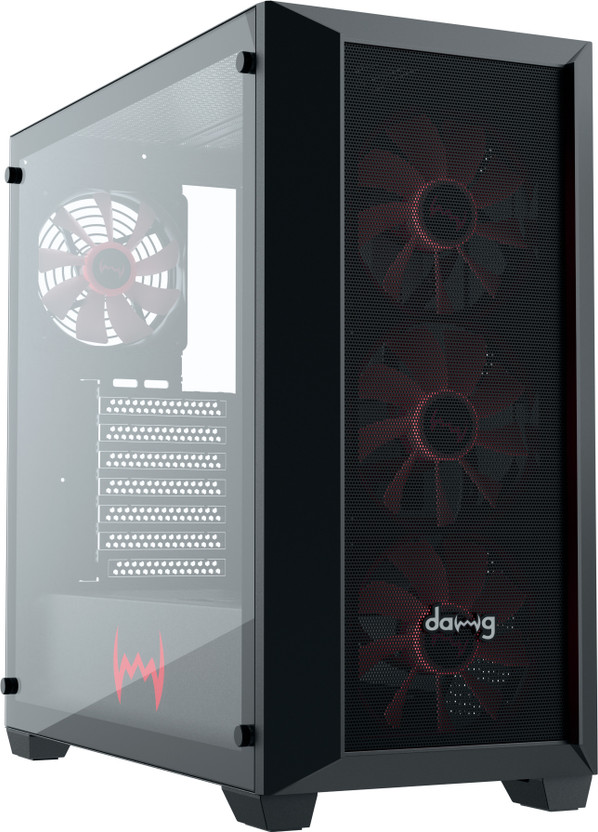 daWg X540 (Black) Full Tower Cabinet with USB 2.0 and USB 3.0 Ports Compatible with Gaming Console(Black)