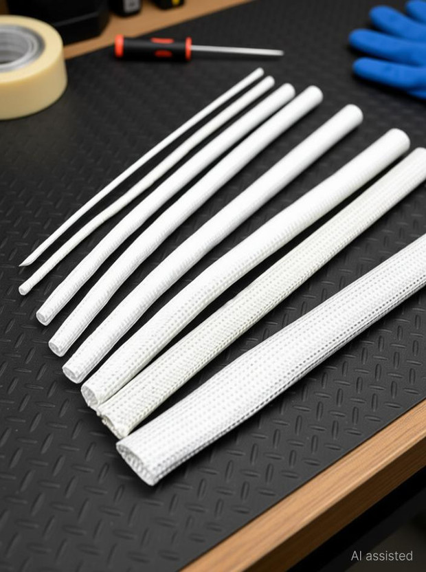 RPI SHOP 16 Meters Fiberglass Insulation Sleeves, Wire sleeve, sleeve for good wire protection, 8 Different Size(1mm, 2mm, 3mm, 4mm, 5mm, 6mm, 8mm, 10mm) Each 2 Meter Expandable Heat Shrink Cable Sleeve(10 mm)