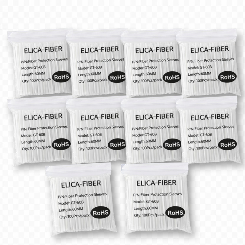 Vedi Vedi 1000pcs ELICA Fiber Protection Sleeves Optical Fiber Fusion Splice Tubes Heat Shrink Cable Sleeve(60 mm) - Flipkart Deal