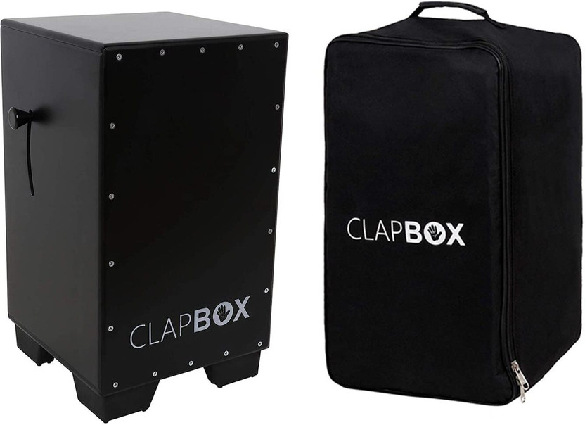 CLAPBOX Adjustable Snare Cajon CB50 With Bag-Oak Wood(H:50 W:30 L:30)-3 Internal Snares Cajons