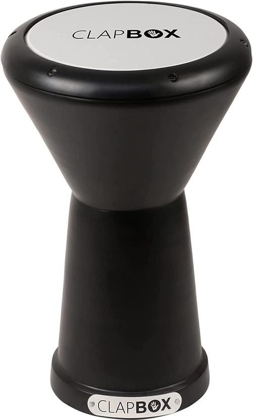 CLAPBOX Darbuka- Aluminium (9 Inches, Black) Full Size Cajons