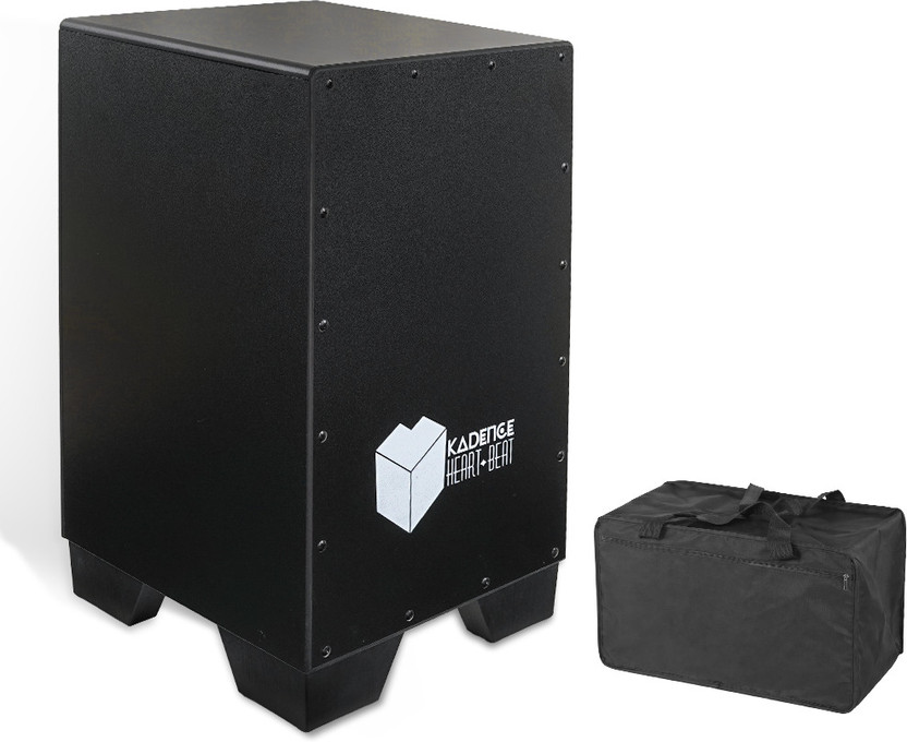 KADENCE CJBLK - 40 Non-Adjustable Strands, Tech Wood Body with Dust Cover | Heartbeat Cajons
