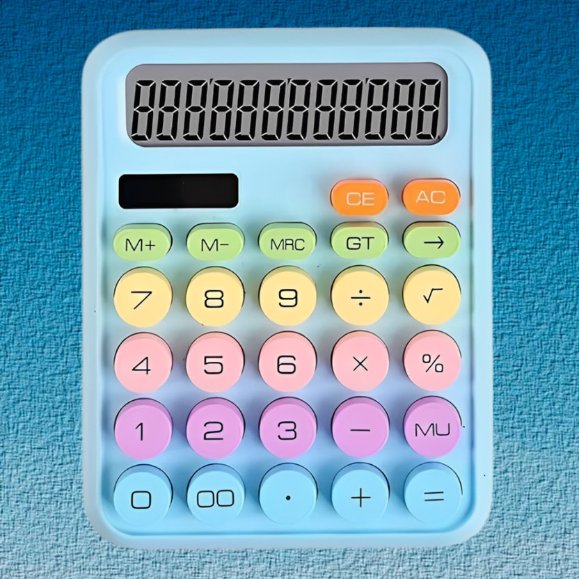 STARPICK Elegant Round Key Calculator with Modern Desktop Appearance Elegant Round Key Calculator with Modern Desktop Appearance Basic  Calculator(12 Digit)