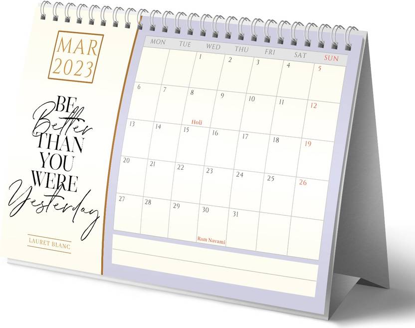 lauret-blanc-a5-desk-calendar-2023-home-and-office-monthly-grid-view