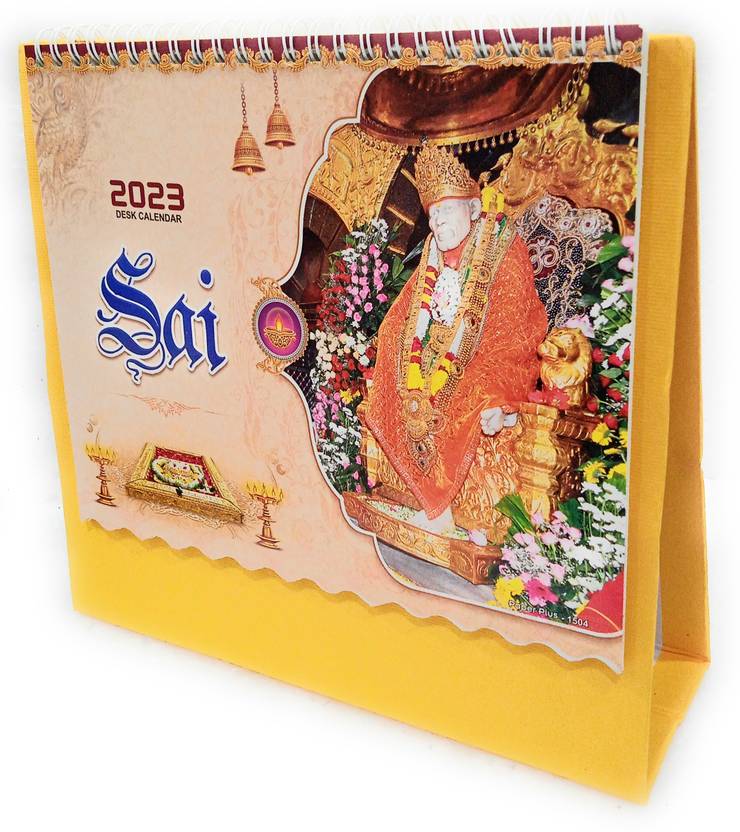 murtify 2023 Sai Baba Pictures Religious Table Calenda For Home And