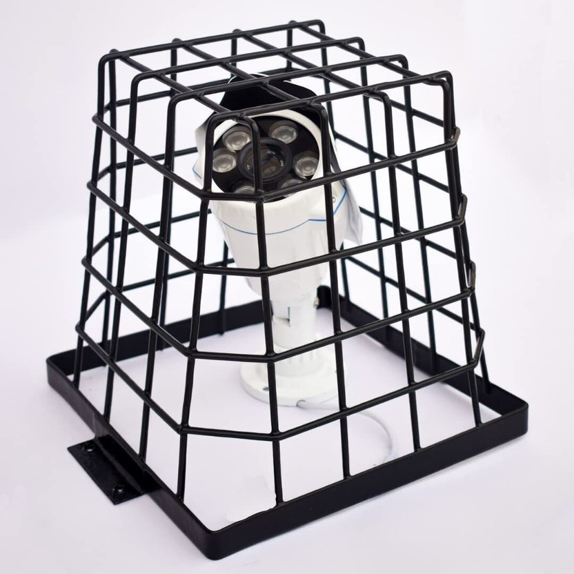 ICON CREATION Metal CCTV Cage Protection for Bullet Camera Mount Indoor / Outdoor (Pack of 1) Camera Housing