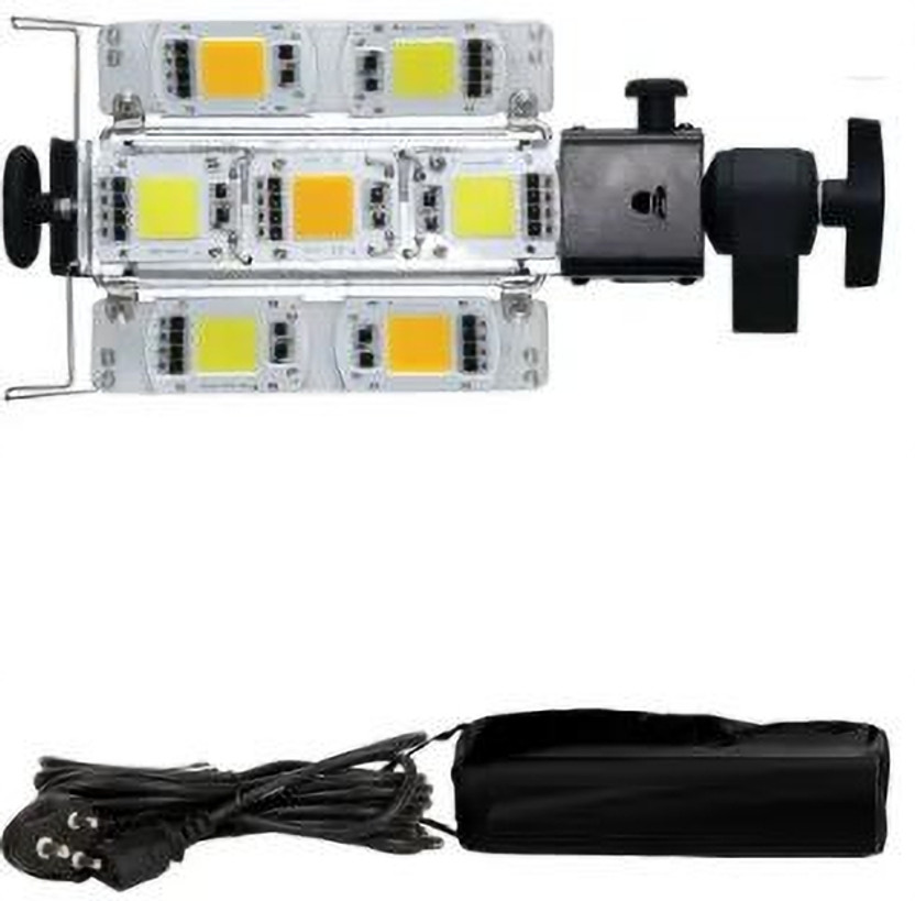 PICPRO Porta LED 7 Panel Light Natural ( Yellow + White ) 1000 lx Camera LED Light