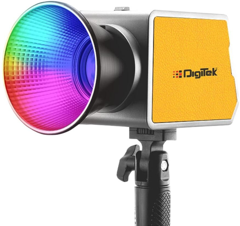 DIGITEK DCL-100 WBC RGB Combo Continuous LED Light with Mini Bowen Mount & Reflector 450 lx Camera LED Light(Batteries Included)