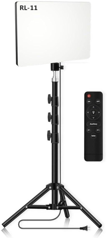 IMAGINEA 11 Inch LED Soft Camera Light with 7ft Adjustable Tripod Stand & Wireless Remote 2800 lx Camera LED Light