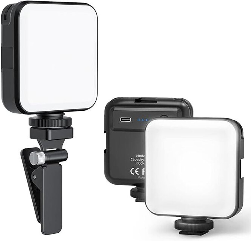 pramii pramii Rechargeable LED Video Light with Clip for Phone Camera Laptop Photography 6500 lx Camera LED Light(Batteries Included) - Flipkart Deal