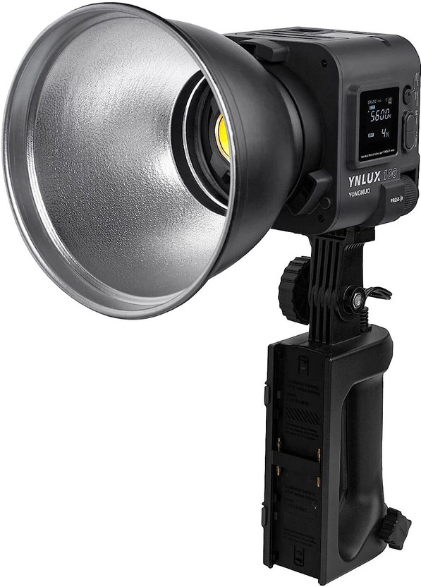 Yongnuo YN LUX100 Kit LED Video Light with Bowen Mount and Reflector 3200-5600K Bi Color 12188 lx Camera LED Light