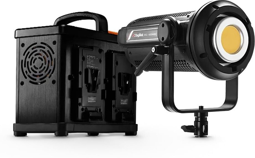DIGITEK DCL-600WBC Combo Bi-Color Continuous LED Light with Power Box & Reflector 450 lx Camera LED Light