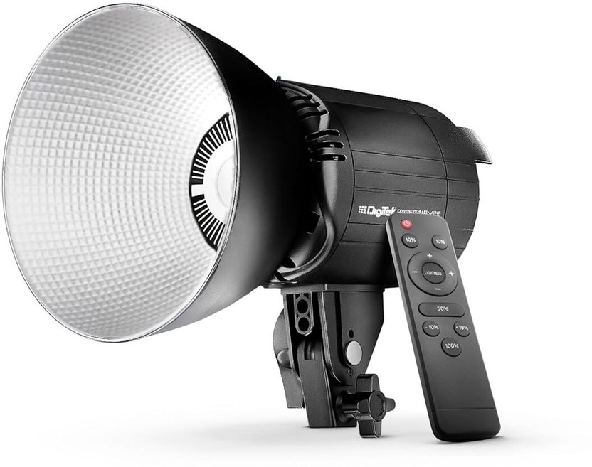 DIGITEK Lite DCL-150WBC Combo Bi Color Continuous LEDLight with 18 CM ReflectorSuitable 5400 lx Camera LED Light
