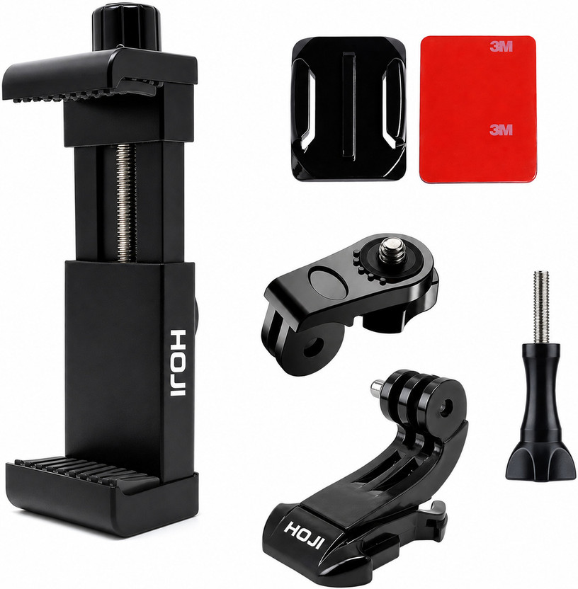 HOJI Helmet Flat Placement Camera Mount(Black)