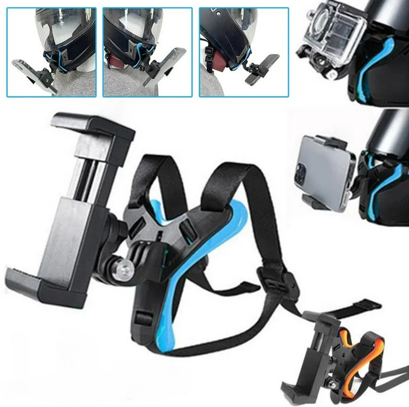Atonyak Helmet Strap Camera Mount(Blue, Black)