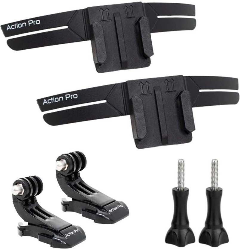 Action Pro Helmet Grip Camera Mount(Black)